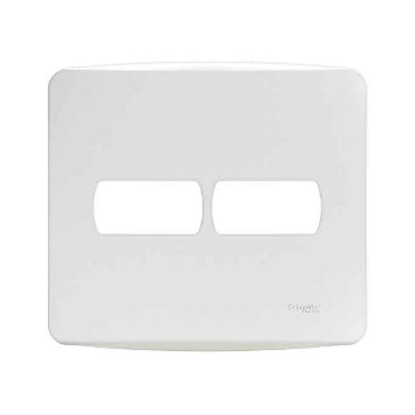 PLACA COM SUPORTE 4X4 2 MÓDULOS HORIZ BRANCO MILUZ