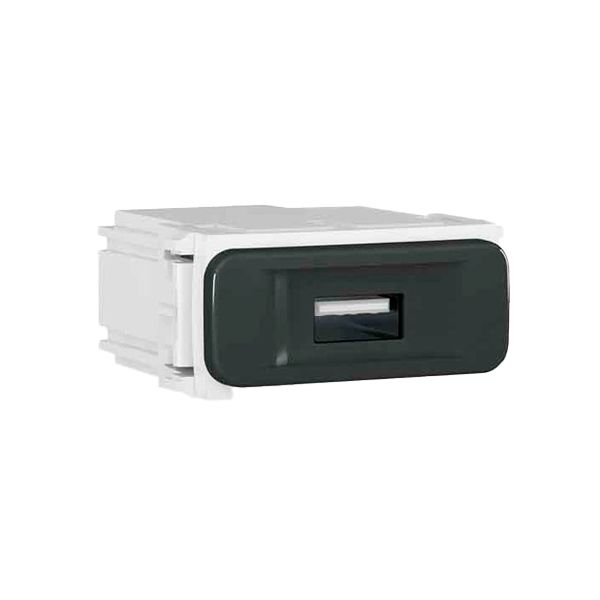 MODULO TOMADA USB BIVOLT KEYSTONE PRETO COMPOSÉ