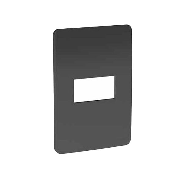 PLACA 4X2 1 MÓDULO HORIZ STELLAR BLACK ORION