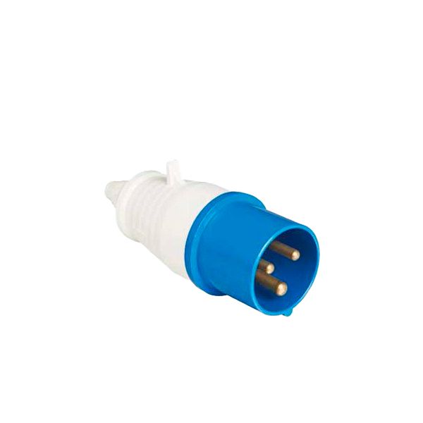 PLUG INDUSTRIAL 250V 16A 2P+T 6H AZUL WEG