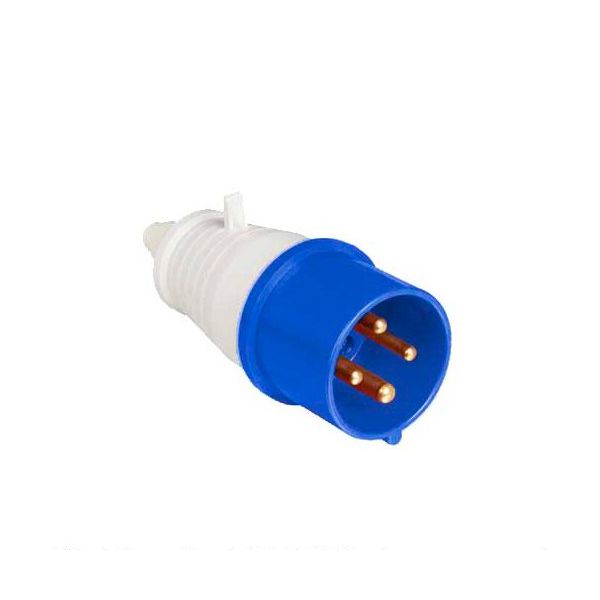 PLUG INDUSTRIAL 250V 32A 3P+T 9H AZUL WEG