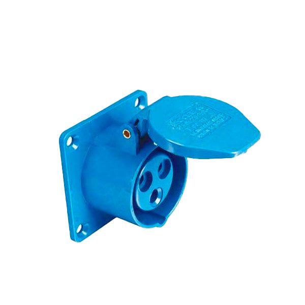TOMADA EMBUTIR INDUSTRIAL 250V 16A 2P+T 6H AZUL WEG