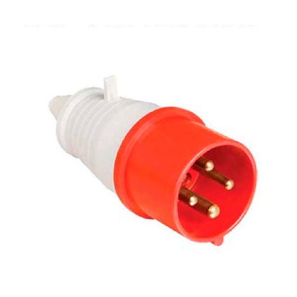 PLUGUE INDUSTRIAL 380/440V 32A 3P+T 6H VERMELHO WEG