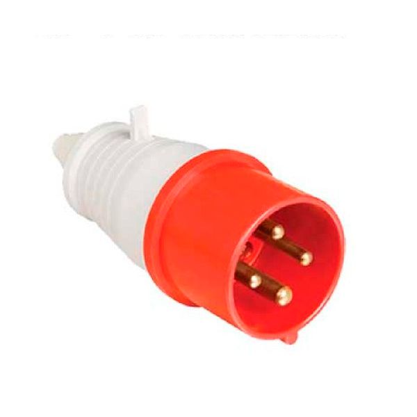 PLUGUE INDUSTRIAL 380/440V 16A 3P+T 6H VERMELHO WEG