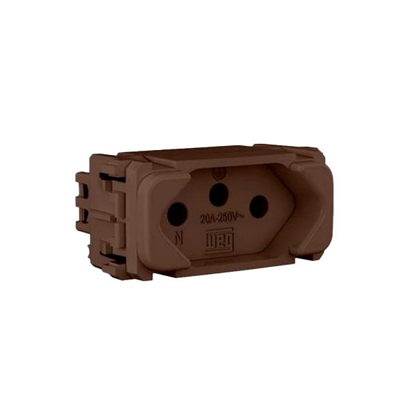 MODULO TOMADA 2P+T 20A MARROM COMPOSÉ
