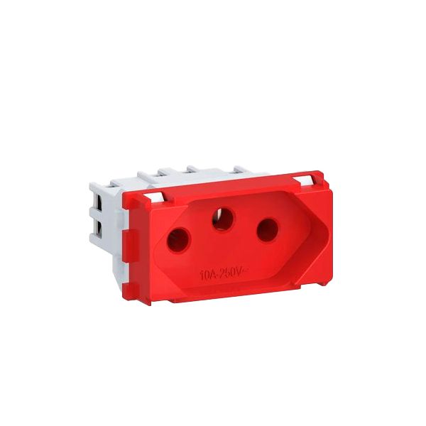 MODULO TOMADA 2P+T 20A VERMELHO EQUILE