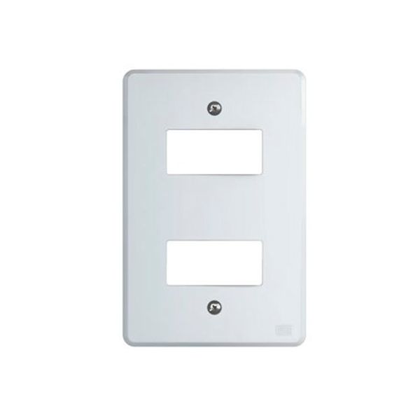 PLACA 4X2 - 2 MÓDULOS BRANCO EQUILE