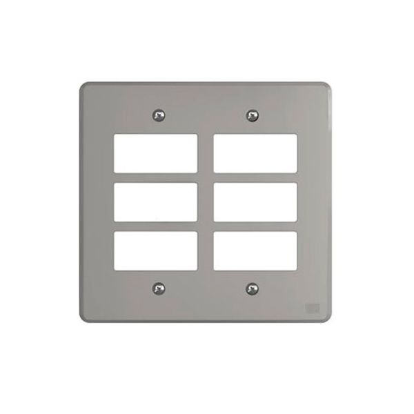 PLACA 4X4 6 MOD CINZA EQUILE 