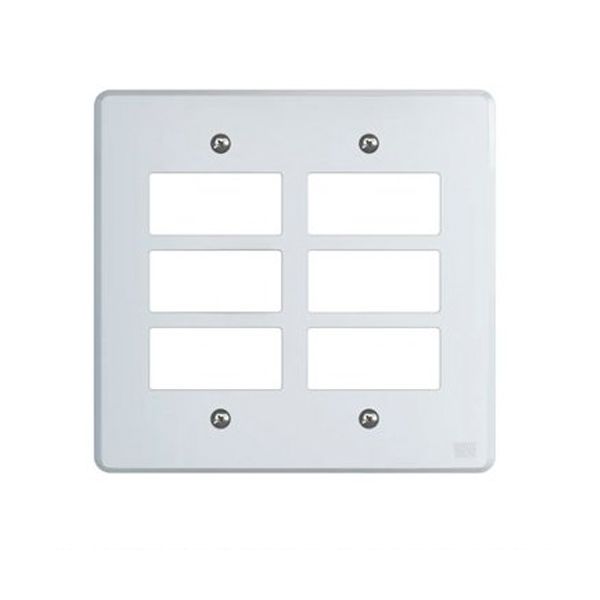PLACA 4X4 6 MOD BRANCO EQUILE