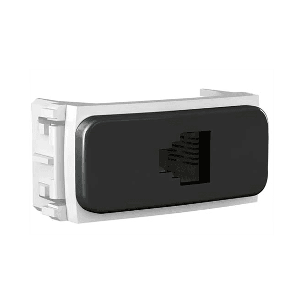 MODULO TELEFONE RJ11 4 FIOS PRETO COMPOSÉ