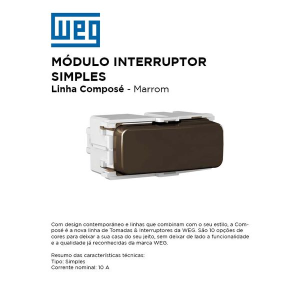 MODULO INT SIMPLES MARROM COMPOSÉ