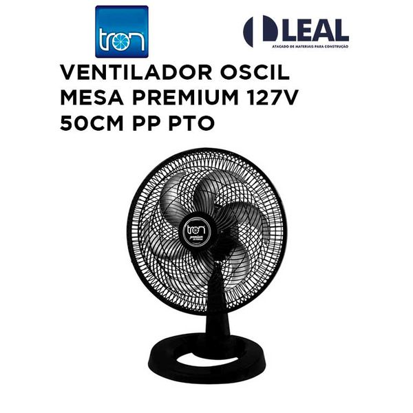 VENTILADOR OSCILANTE MESA PREMIUM 127V 50CM PP PTO