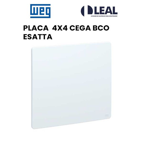 PLACA 4X4 CEGA BRANCO ESATTA