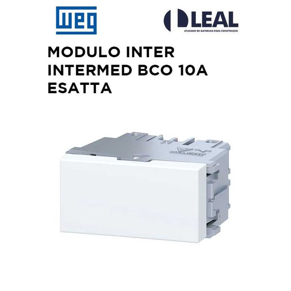 MODULO INTERRUPTOR INTERMEDIARIO BRANCO 10A ESATTA