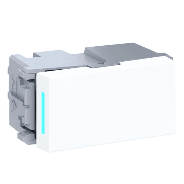 MODULO INTERRUPTOR SIMPLES PARALELO COM LED BCO 10A ESATTA