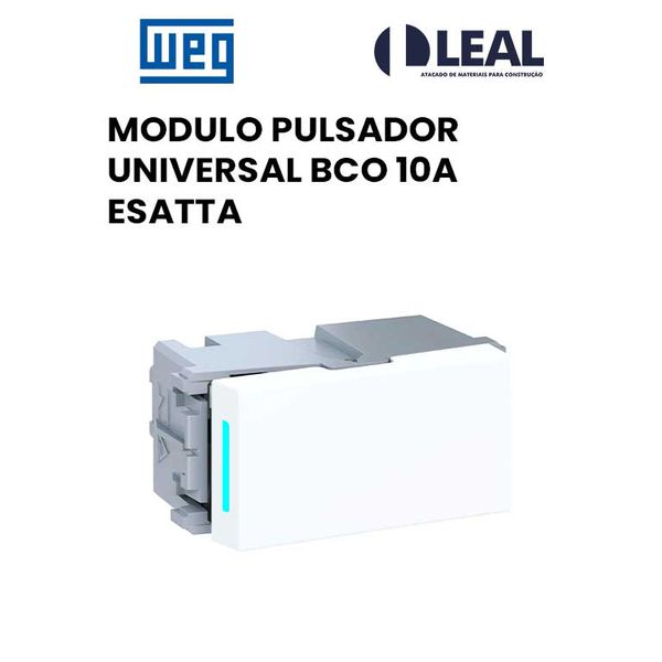 MODULO PULSADOR UNIVERSAL BRANCO 10A ESATTA