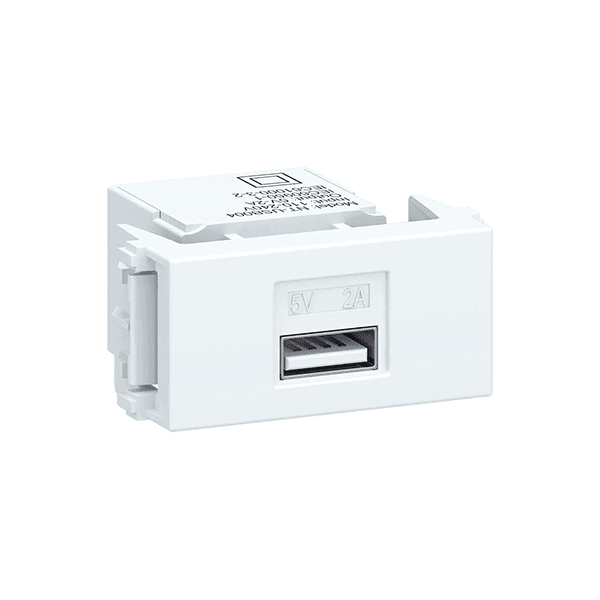 MODULO CARREGADOR USB KEYSTONE BRANCO ESATTA