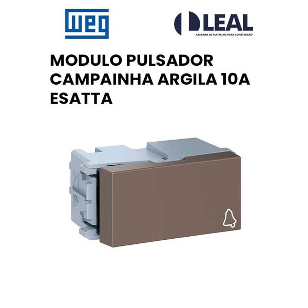 MODULO PULSADOR CAMPAINHA ARGILA 10A ESATTA