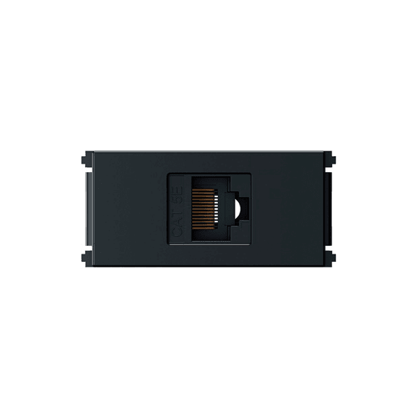 MODULO TELEFONE RJ45 CAT5E PRETO GRAFITE ESATTA