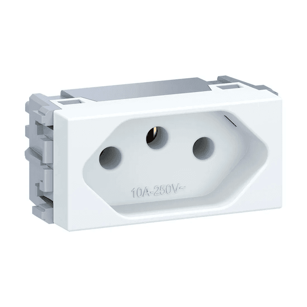 MODULO TOMADA 2P+T 10A BRANCO ESATTA