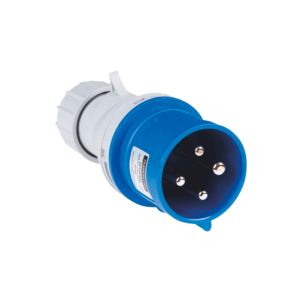 PLUGUE INDUSTRIAL 250V 16A 3P+T 9H AZUL - TRAMONTINA 