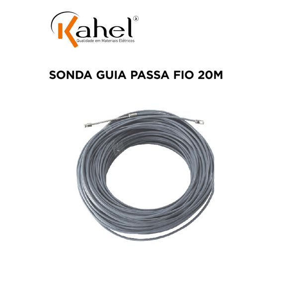 SONDA GUIA FIO 20M CINZA ENC - PASSAFIO INTERNEED