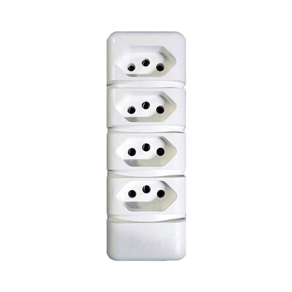TOMADA BARRA 3(TRIPLA) 20A/250V 2P+T BRANCA 