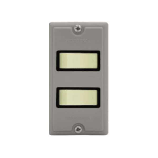 ESPELHO PVC COND CZ 2 TECLAS DIST 4X2 HIDROSSOL