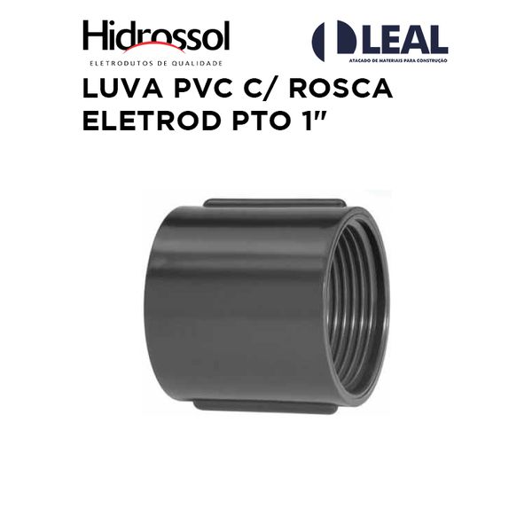 LUVA PVC C/ ROSCA ELETROD PTO 1