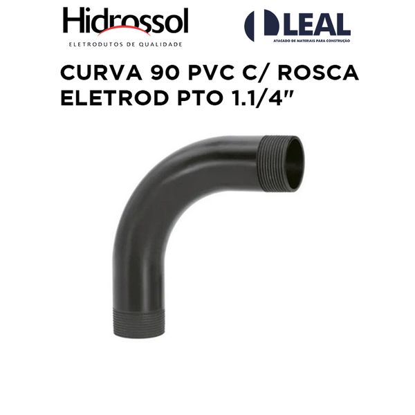CURVA 90 PVC C/ ROSCA ELETROD PTO 1.1/4