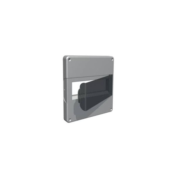 TAMPA C/ VISOR PVC COND CINZA 20X20 HIDROSSOL