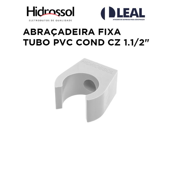 ABRAÇADEIRA FIXA TUBO PVC COND CINZA 1.1/2