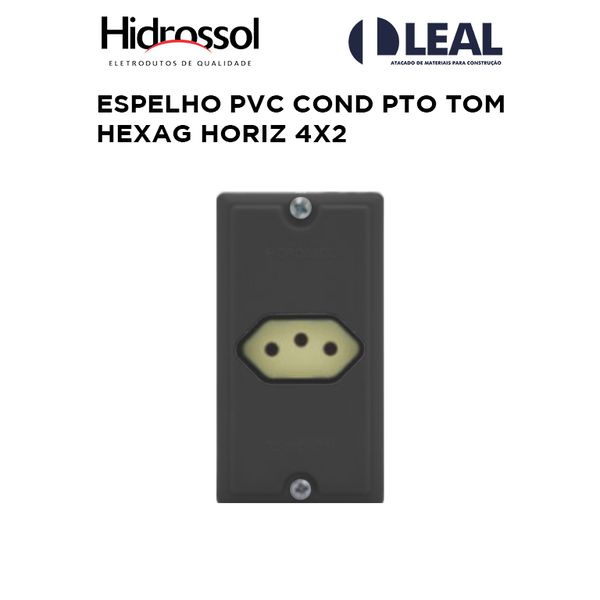 ESPELHO PVC COND PTO TOM HEXAG HORIZ 4X2 HIDROSSOL