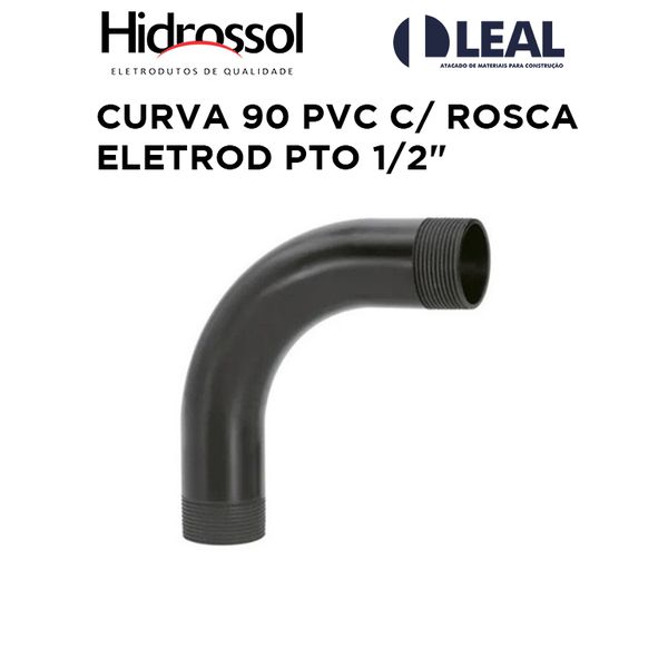 CURVA 90 PVC C/ ROSCA ELETROD PTO 1/2
