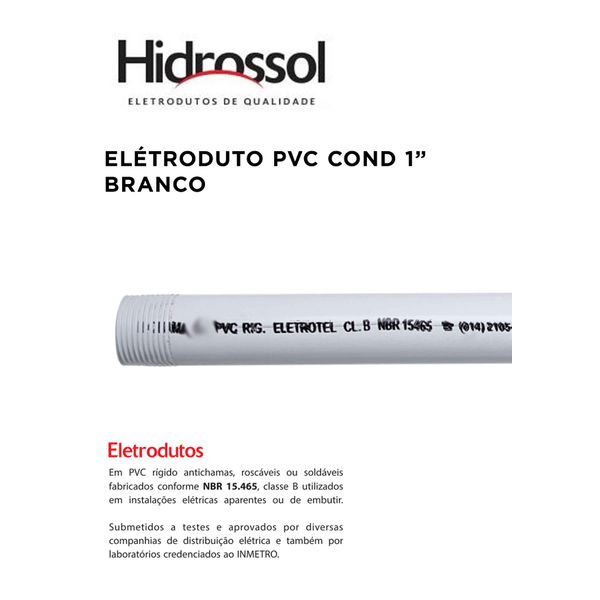 ELETRODUTO PVC COND BRANCO 1