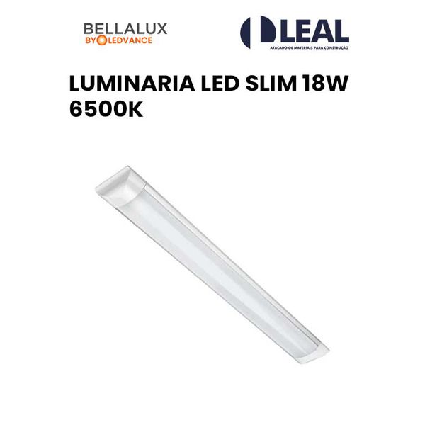 LUMINÁRIA LED SLIM 18W 6500K BELLALUX