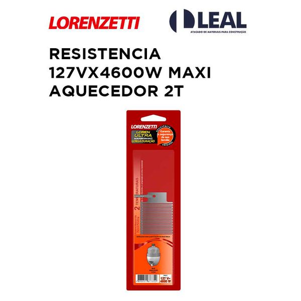 RESISTÊNCIA 127VX4600W MAXI AQUECEDOR 2T