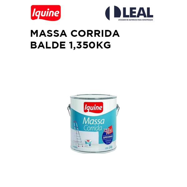 MASSA CORRIDA BALDE 1,350KG IQUINE
