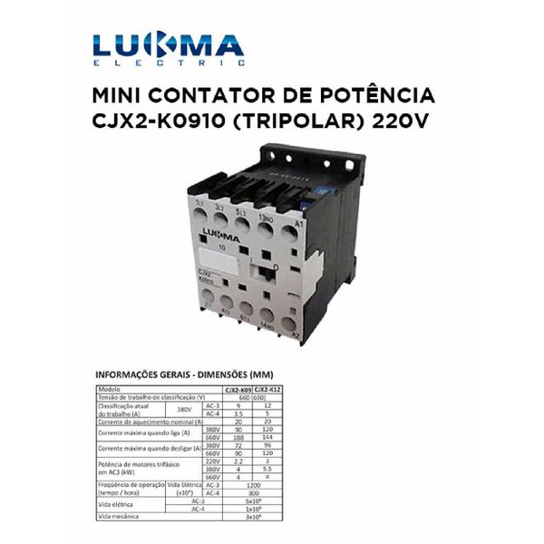 CONTATOR POTENCIA 09A LUKMA