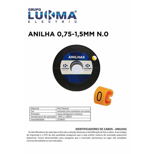 ANILHA 0,75-1,5MM N. 0 LUKMA PACOTE COM 1000