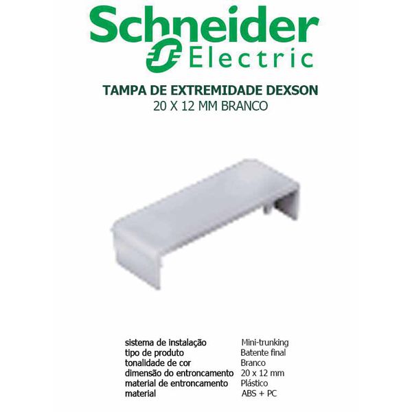 TAMPA DE EXTREMIDADE BRANCO 20X12 DEXSON