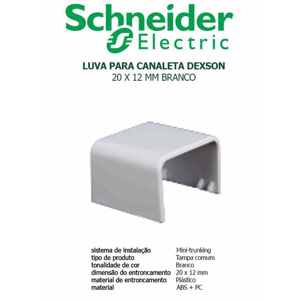 LUVA PARA CANALETA BRANCA 20X12 DEXSON