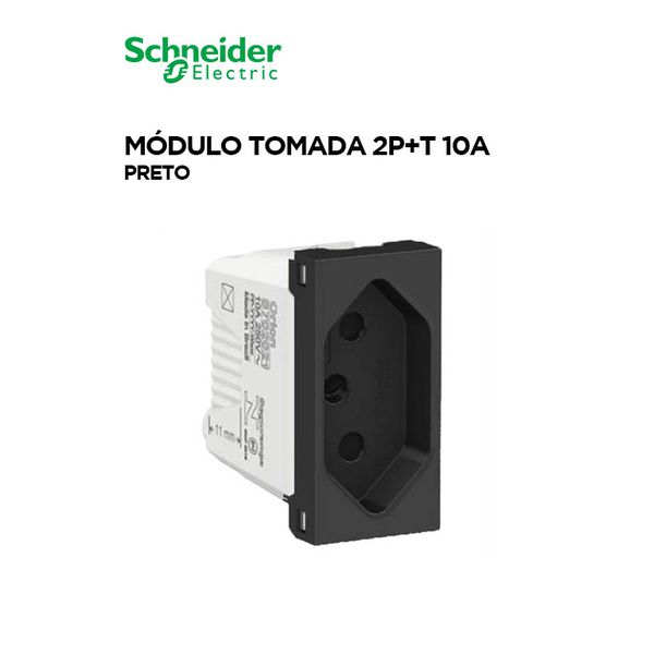 MODULO TOMADA 2P+T 10A STELLAR BLACK ORION