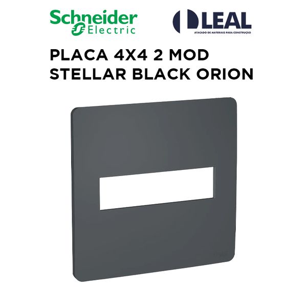 PLACA 4X4 2 MÓDULOS STELLAR BLACK ORION