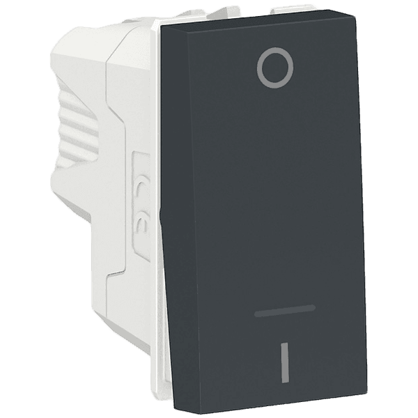 MODULO INTERRUPTOR BIPOLAS SIMPLES 10A STELLAR BLACK ORION