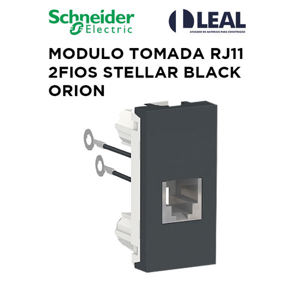 MODULO RJ11 2FIOS STELLAR BLACK ORION