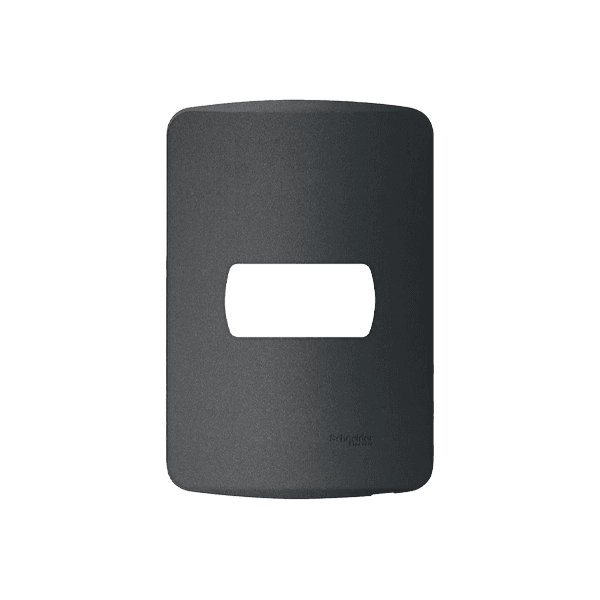 PLACA COM SUPORTE 4X2 1 MÓDULO HORIZ GRAFITE MILUZ