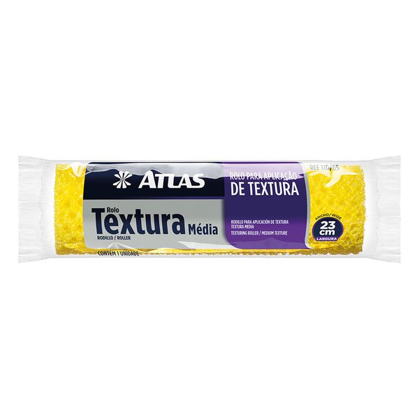 ROLO TEXTURA MÉDIA 23CM ATLAS