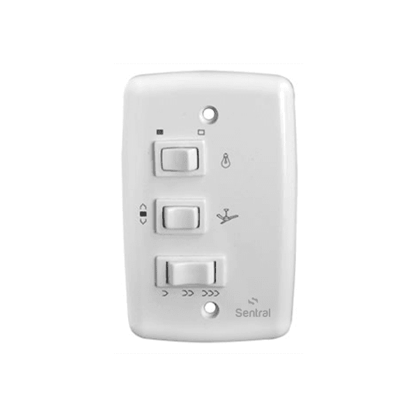 CONTROLE VENTILADOR DE TETO COM CAPACIDADE 3 VELOCIDADE + 1 LÂMPADA 220V