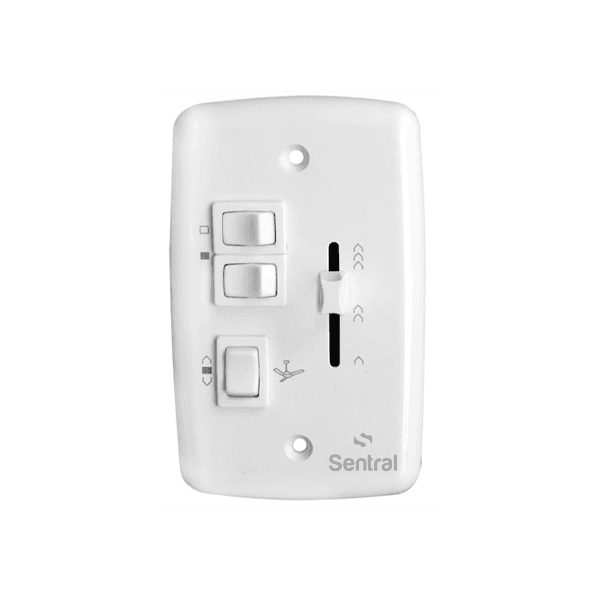 CONTROLE VENTILADOR DE TETO DESLIZANTE + 2 LÂMPADAS BIVOLT